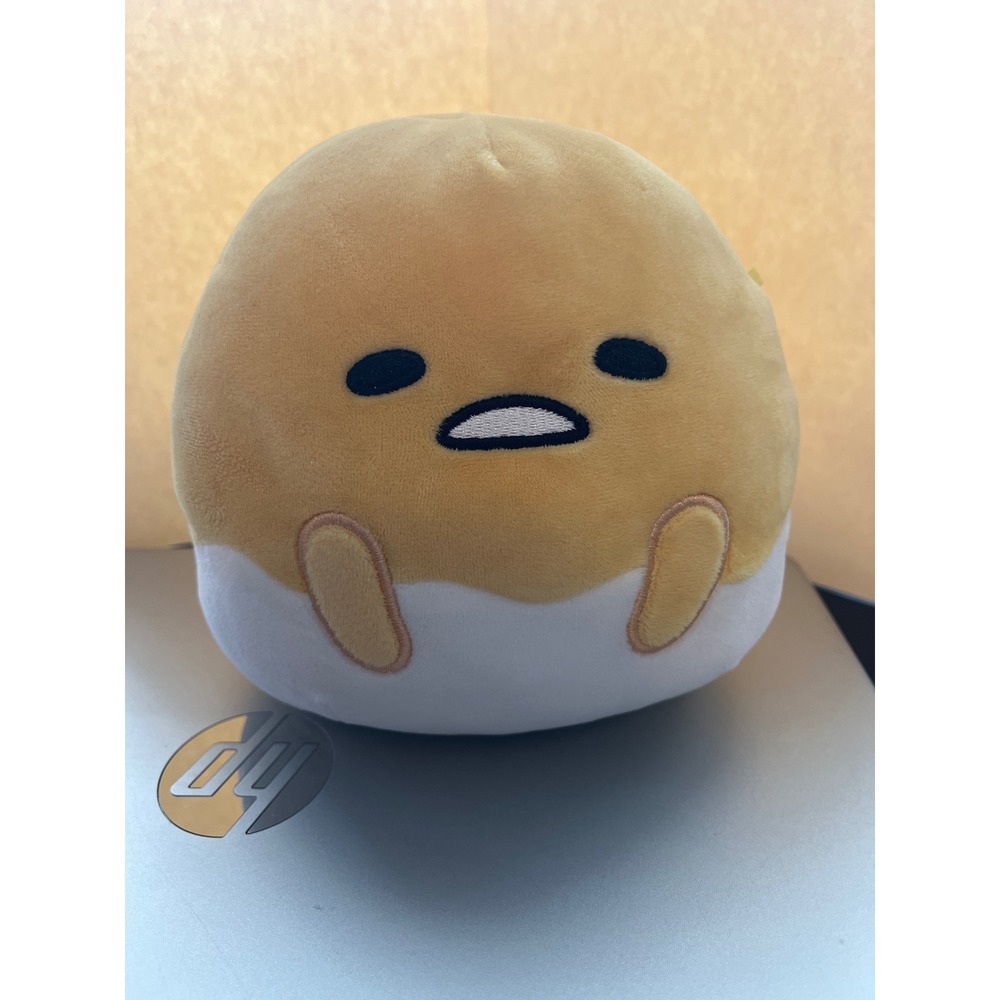 Sanrio Gudetama Squishmallows 5 Inch Plush Kellytoy Lazy Egg Yellow White 2022